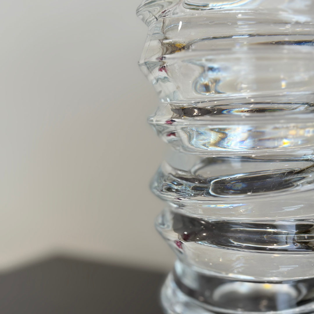Abstract Vintage Tall Crystal Vase "Slice" By Nachtmann, Fine Bavarian Crystal | Haus of Bazar | Sydney