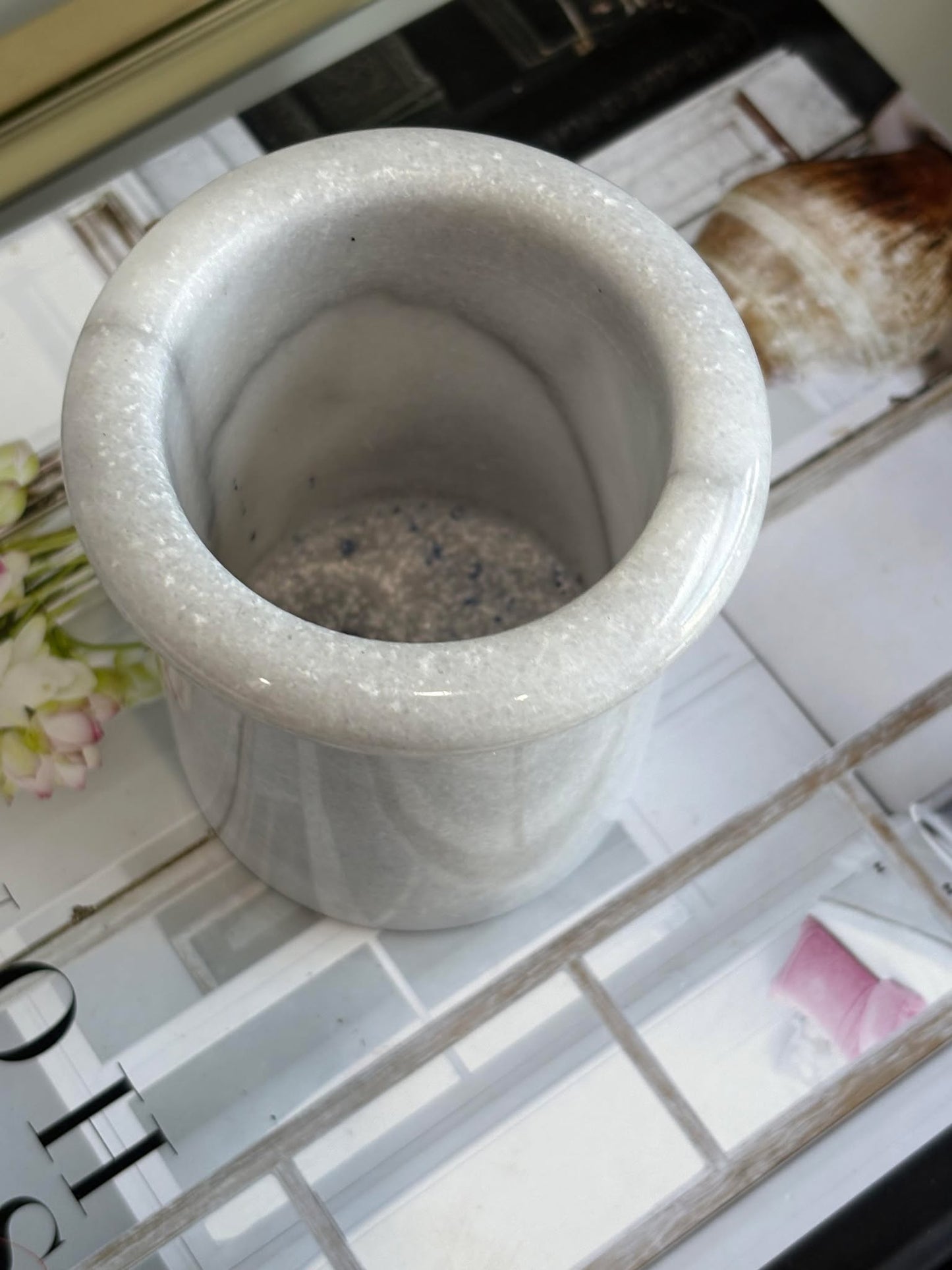 Vintage Marble Bathroom/ Desk accessory holder | Haus of Bazar | Sydney