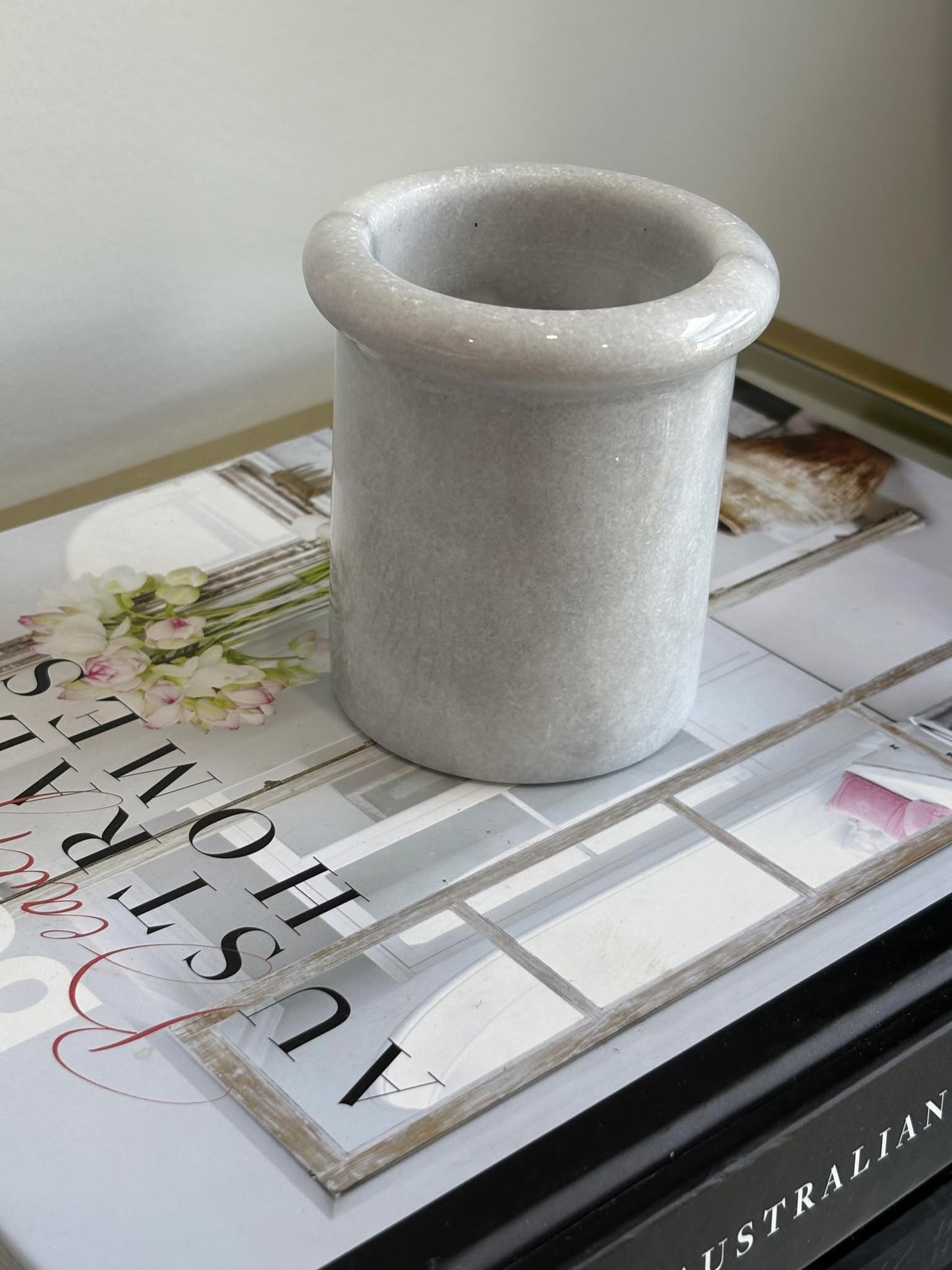Vintage Marble Bathroom/ Desk accessory holder | Haus of Bazar | Sydney