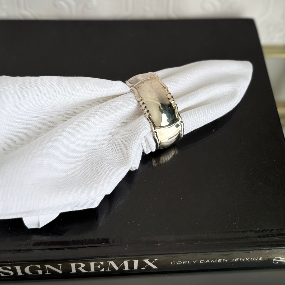 vintage Strachan Silver Napkin rings - set of 6