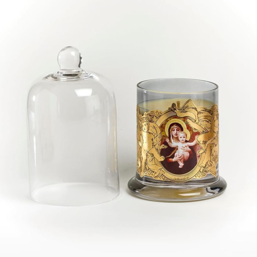 LA VIERGE AU LYS ‘The Madonna of the Lilies’ Maddonna candle & Cloche | Haus of Bazar | Sydney Homewares