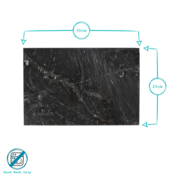 Green marble chopping board/Tray rectangle 20x30cm Haus of Bazar Sydney