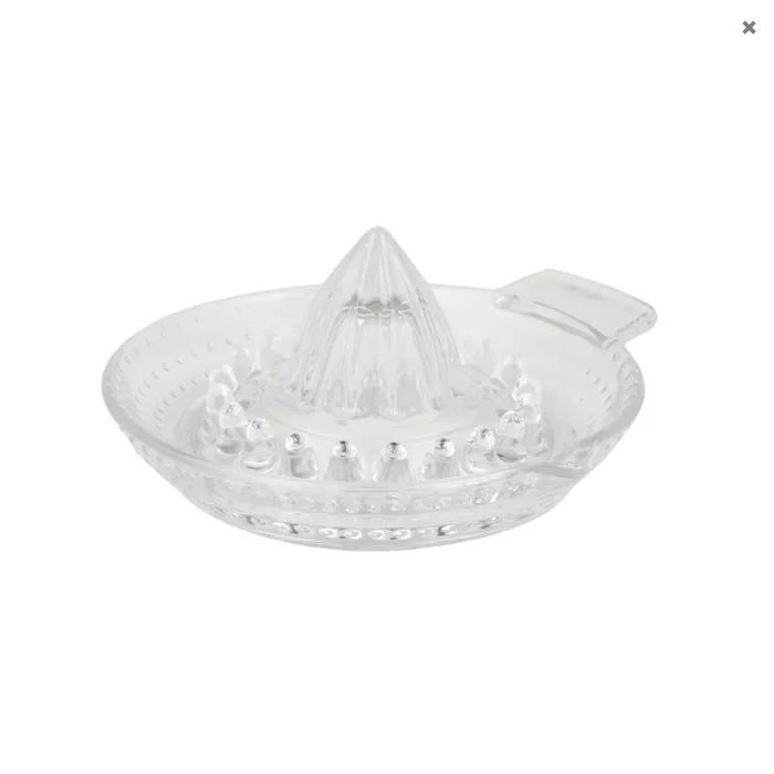 Lia Glass Juicer 14x14x6cm Clear | Haus of Bazar | Sydney