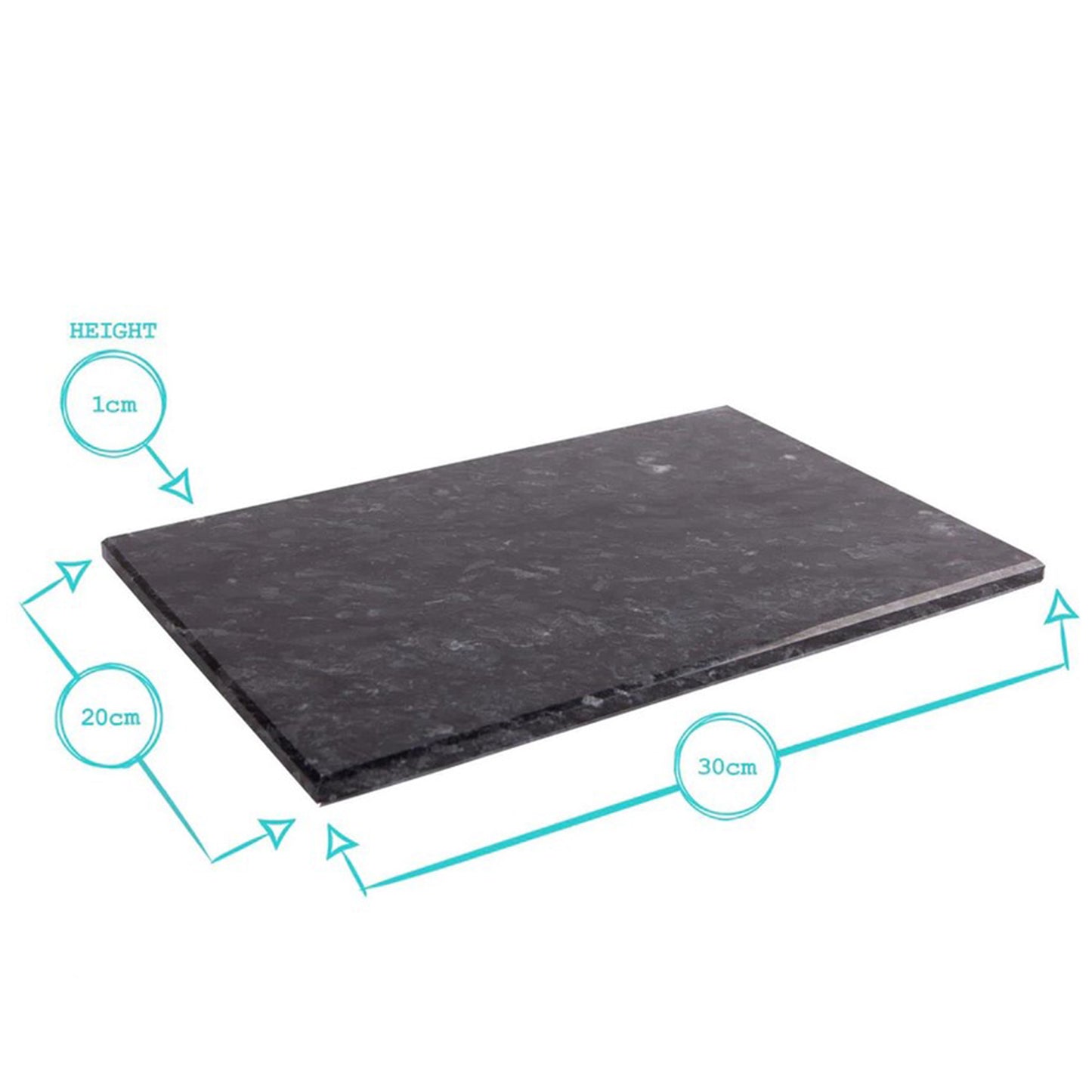 Black rectangle chopping board/ marble tray/ marble platter/ marble placemat | Haus of Bazar | Sydney