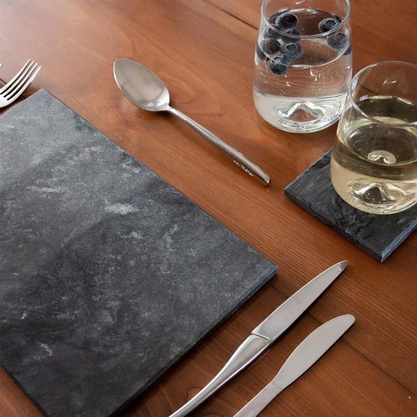 Black rectangle chopping board/ marble tray/ marble platter/ marble placemat | Haus of Bazar | Sydney