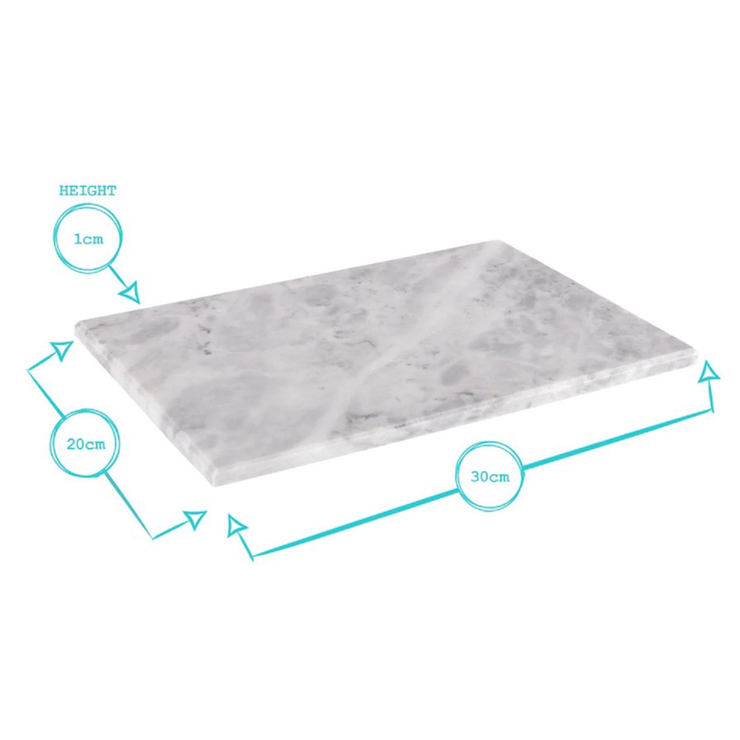 Grey and white rectangle chopping board/ marble tray/ marble platter/ marble placemat | Haus of Bazar | Sydney