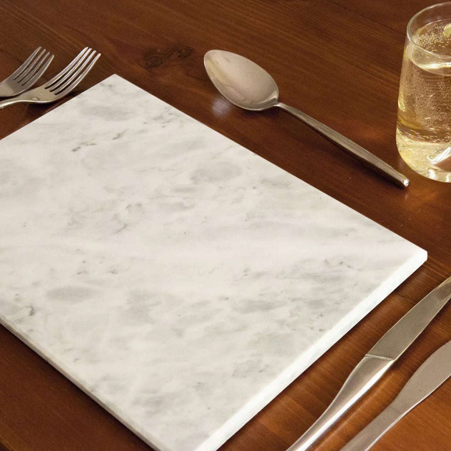 Grey and white rectangle chopping board/ marble tray/ marble platter/ marble placemat | Haus of Bazar | Sydney