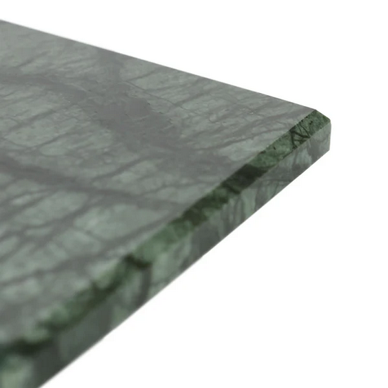 Polished Green Marble Square Shape Tea/drinks Coaster - Set of 4