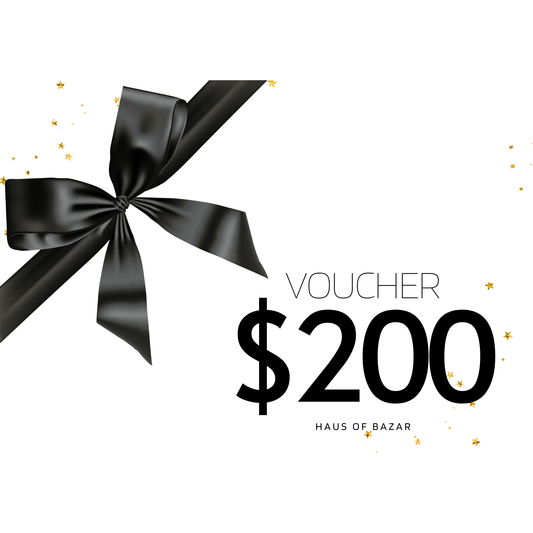 $200 gift voucher | Haus of Bazar | Hone decor & Gifts || Sydney