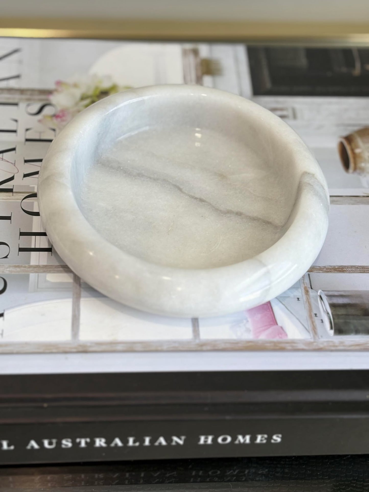 Vintage marble Soap Dish/ Desk accessory  | haus of Bazar |   Sydney 