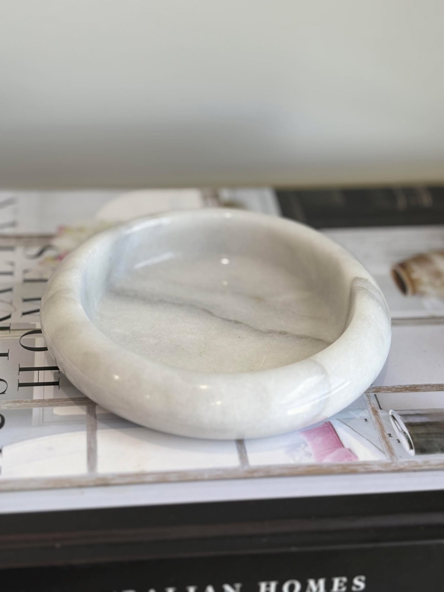 Vintage marble Soap Dish/ Desk accessory