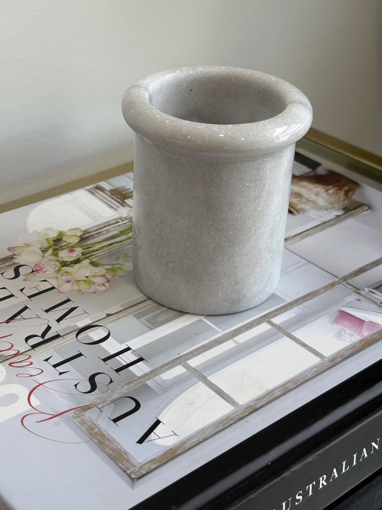 Vintage Marble Bathroom/ Desk accessory holder | Haus of Bazar | Sydney 