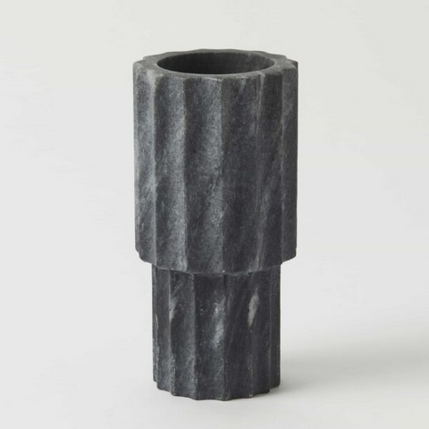 Black marble Turner Vase