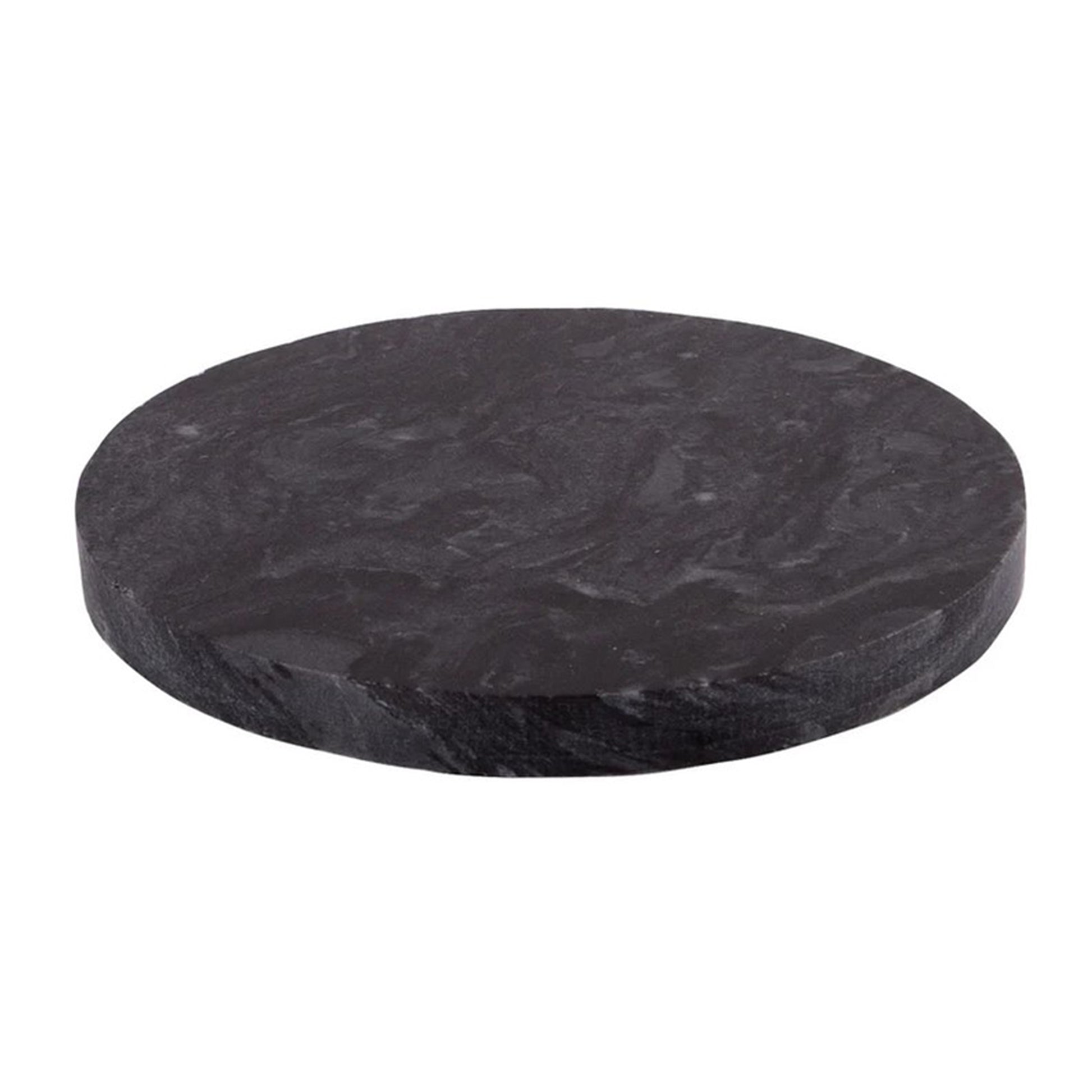 Round black marble coaster set | Haus of Bazar | Sydney