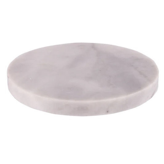 Round white marble coaster set of 4 | Haus of Bazar | Sydney