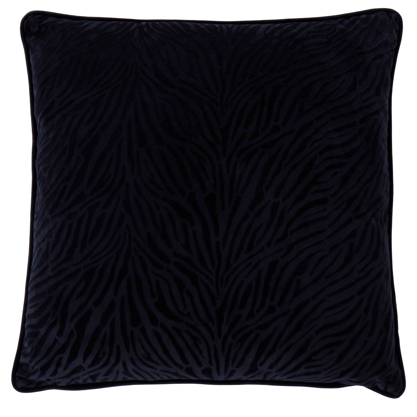 Society Home Olbia Cushion Black- feather filled 50x10x50cm | Haus of Bazar | Sydney