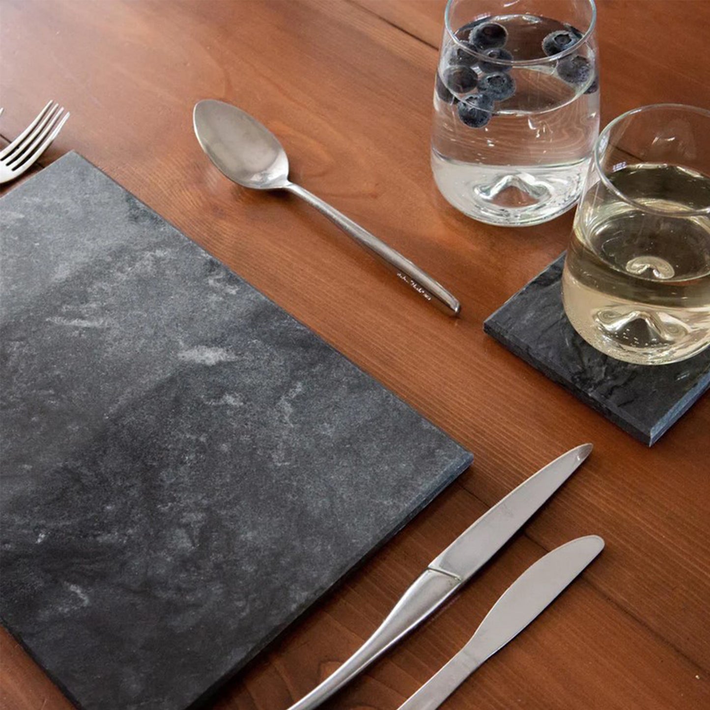 Black rectangle chopping board/ marble tray/ marble platter/ marble placemat | Haus of Bazar | Sydney 