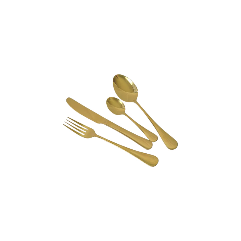 Malta 24 pc Gold Cutlery Set