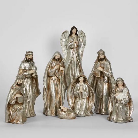 Champagne Nativity Collection (Set of 8) haus of Bazar Sydney 