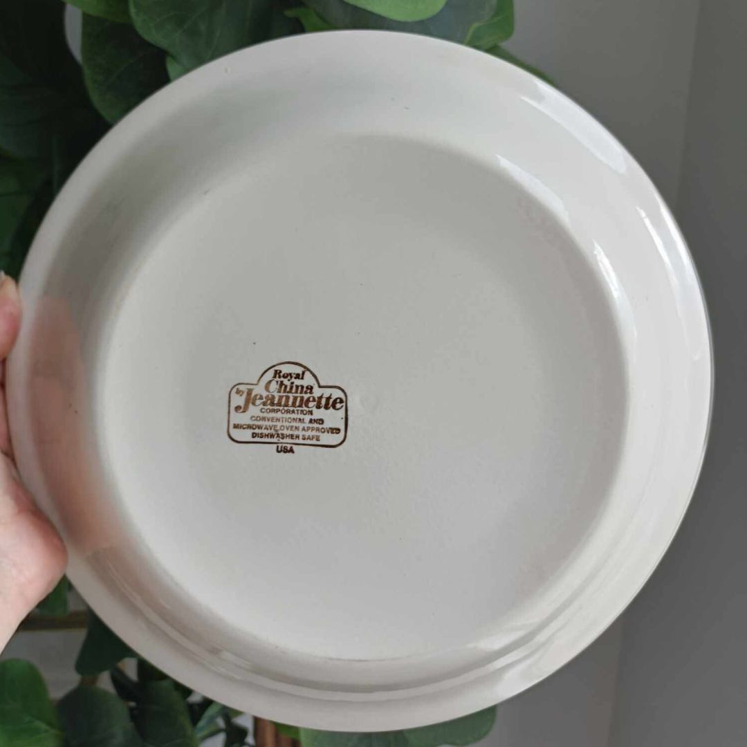 Vintage Jeannette Lemon Meringue Pie Dish 1980's