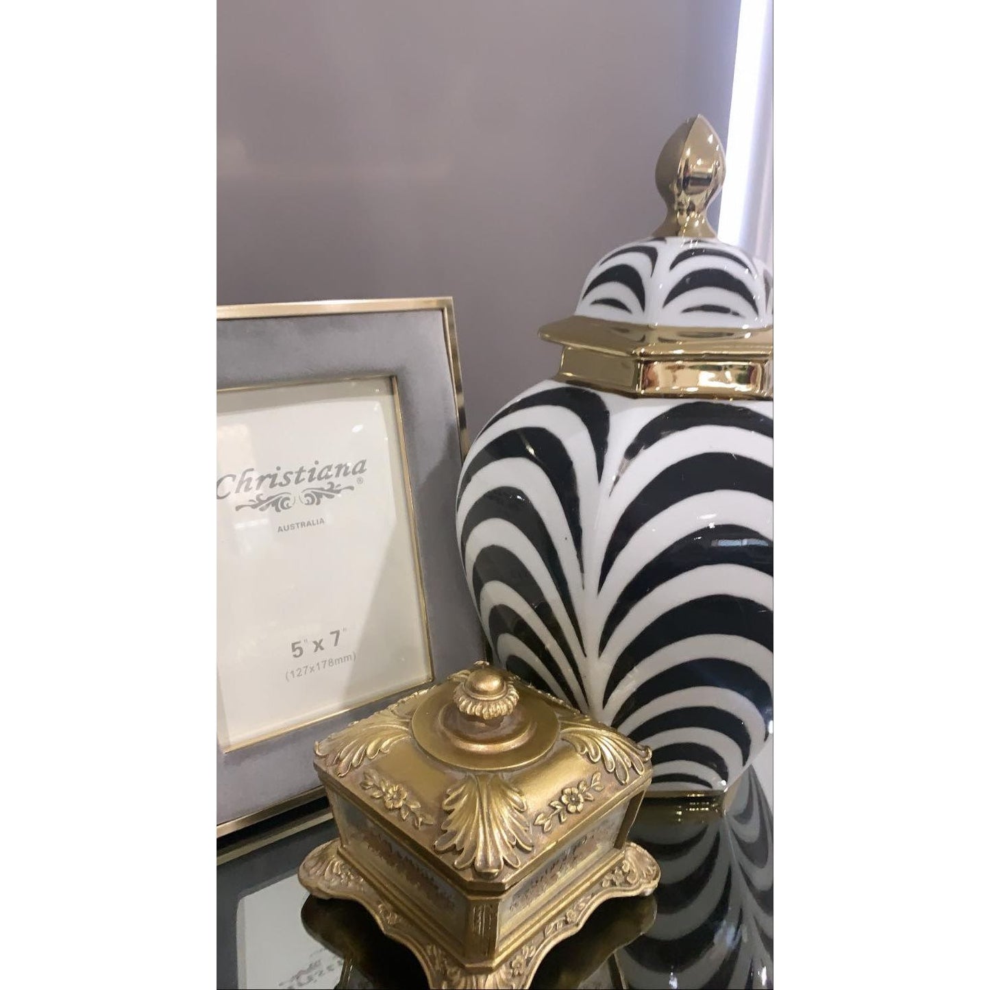 Gold Vintage/Antique Style Trinket/Jewellery Box | Gold Jewellery Box | Antique Jewellery Box | Haus Of Bazar | Sydney