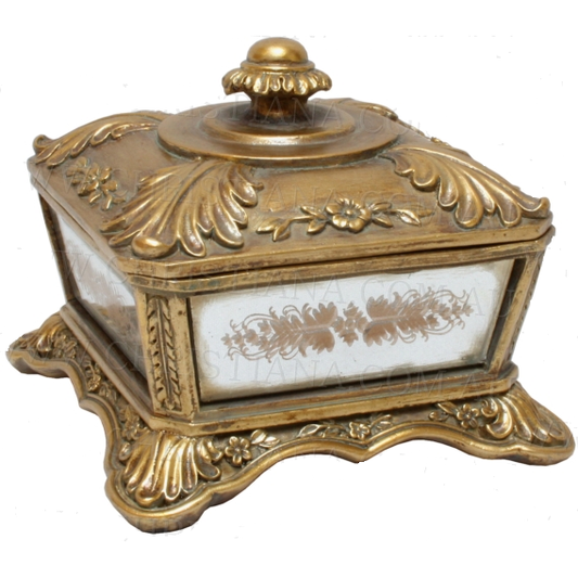 Gold Vintage/Antique Style Trinket/Jewellery Box | Gold Jewellery Box | Antique Jewellery Box | Haus Of Bazar | Sydney