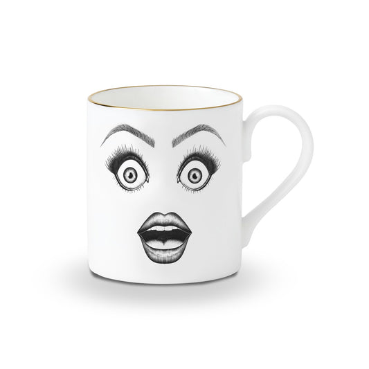 The Performer Coffee Cup | Coffee Cup With Face | Fine China Coffee Cup | Haus Of Bazar | Sydney