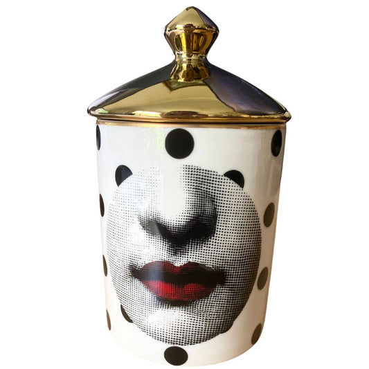 Vanilla scented Fornasetti inspired candle | Haus Of Bazar | Sydney