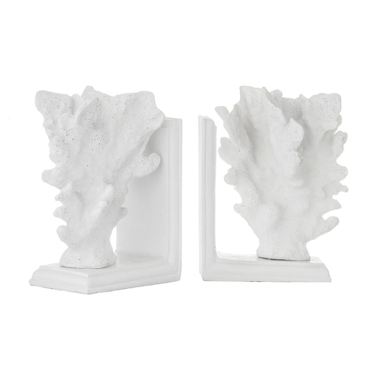 Society Home Coral Bookends Set/2 White | White Coral Bookends |  Haus Of Bazar | Sydney